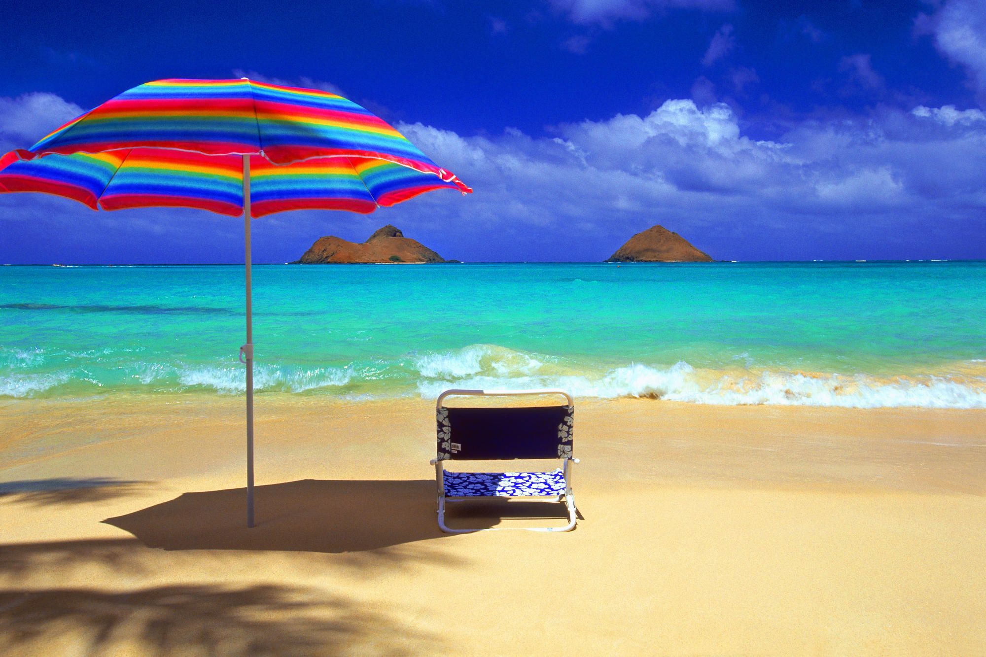 Beach Umbrella High Resolution - HD Wallpaper 