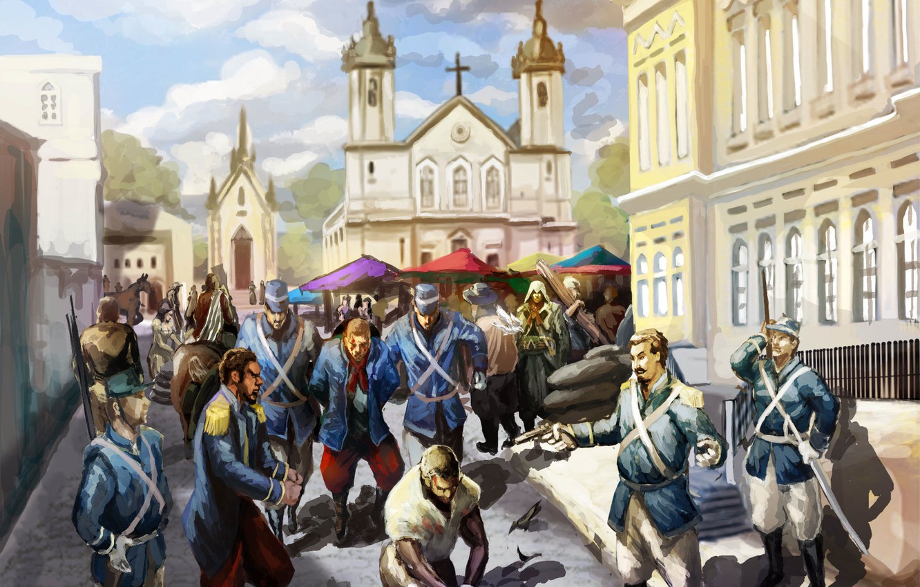 Photo Wallpaper People, Building, Art, Church, Soldiers, - Pc Game - HD Wallpaper 