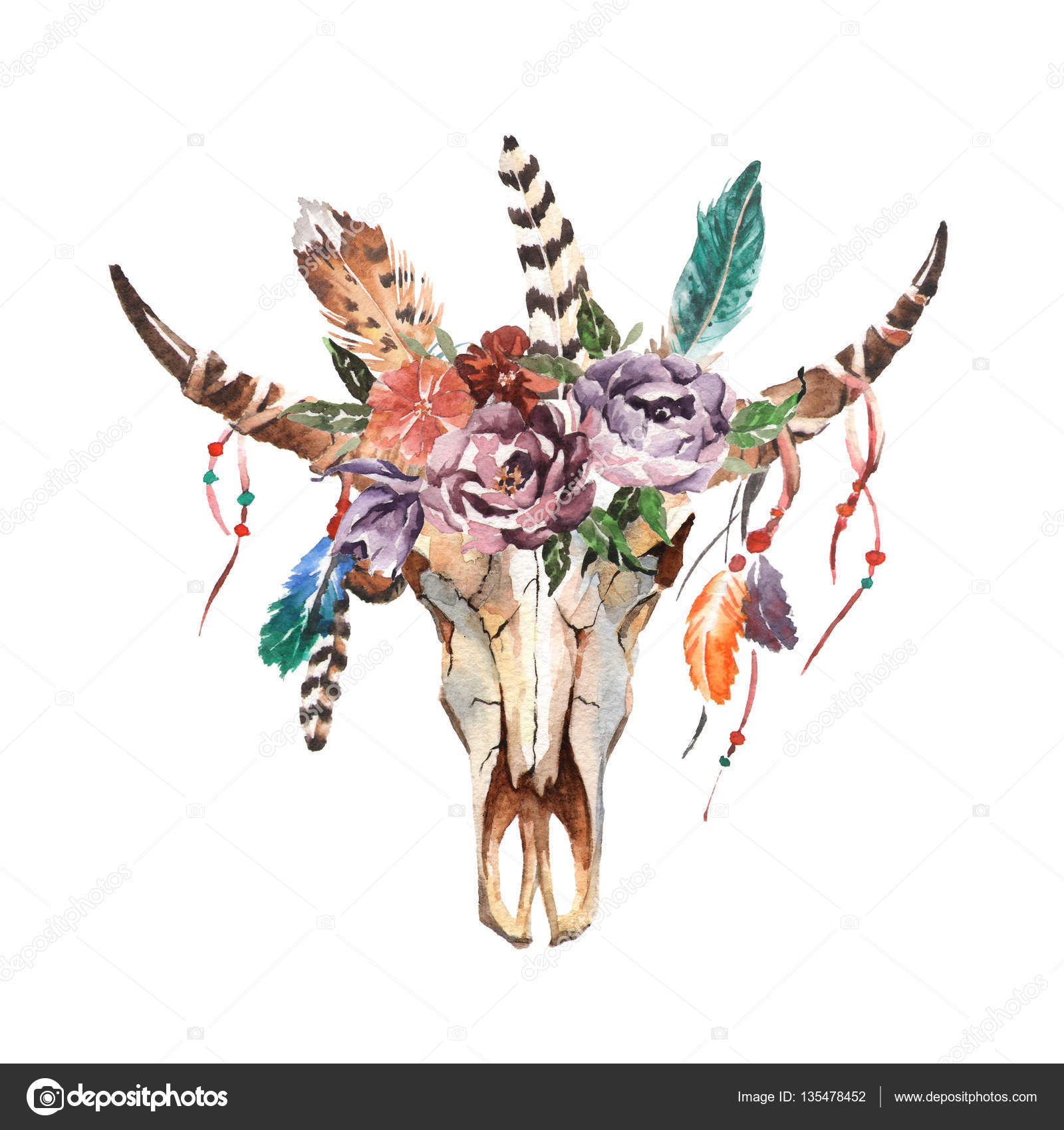 Boho Chic Boho Watercolor - HD Wallpaper 