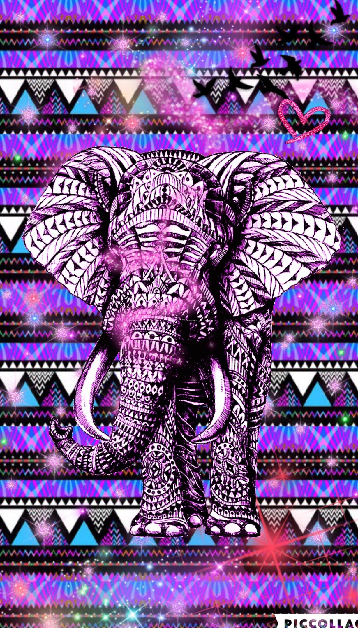 Hispter Cute Girly Elephant Create By Rose - HD Wallpaper 