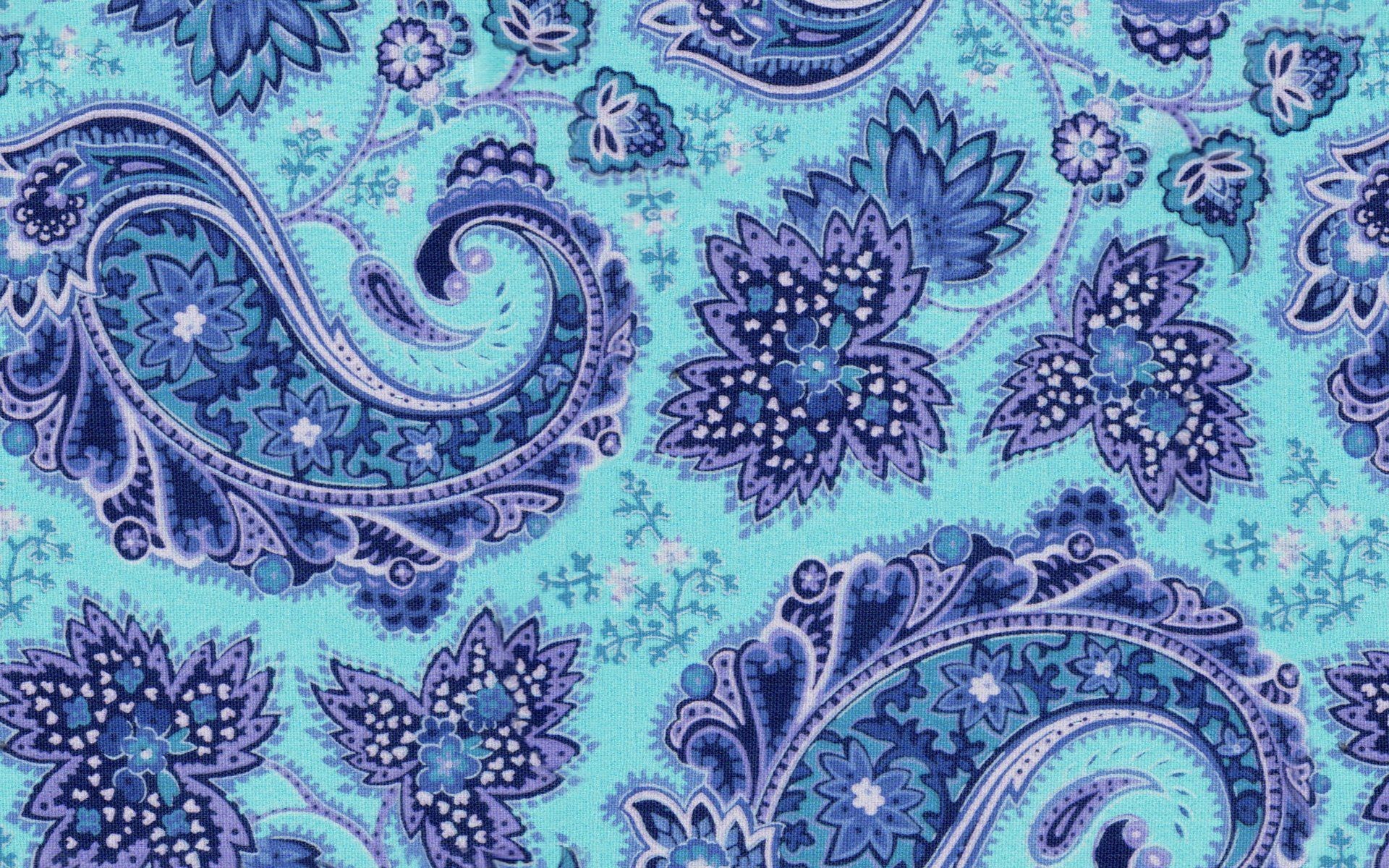 1920x1200, Bohemian Backgrounds Hd - Purple And Blue Paisley - HD Wallpaper 