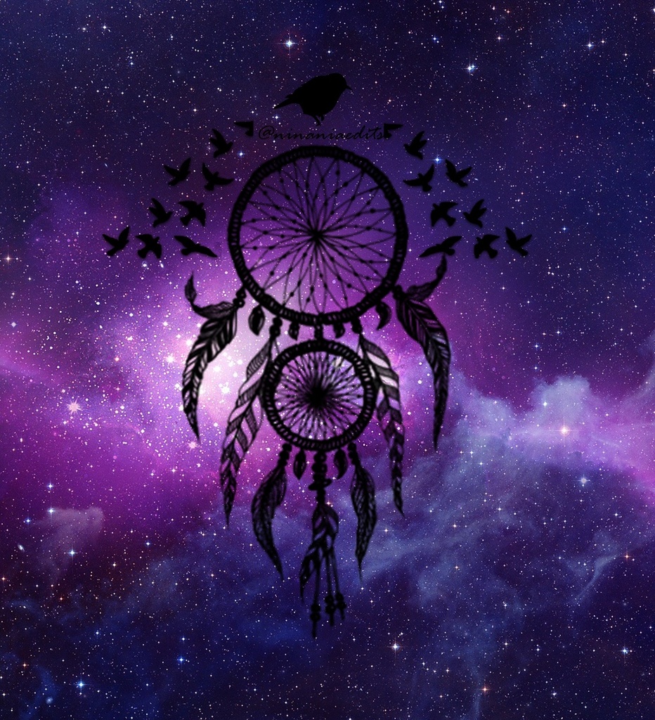 Galaxy, Dream Catcher, And Purple Image - Galaxy Purple Dream Catcher - HD Wallpaper 