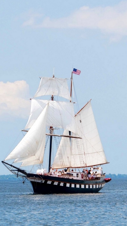 Wallpaper Sailboat, White, Sail, Mast, Ship - Ұлы Географиялық Ашулар Слайд - HD Wallpaper 