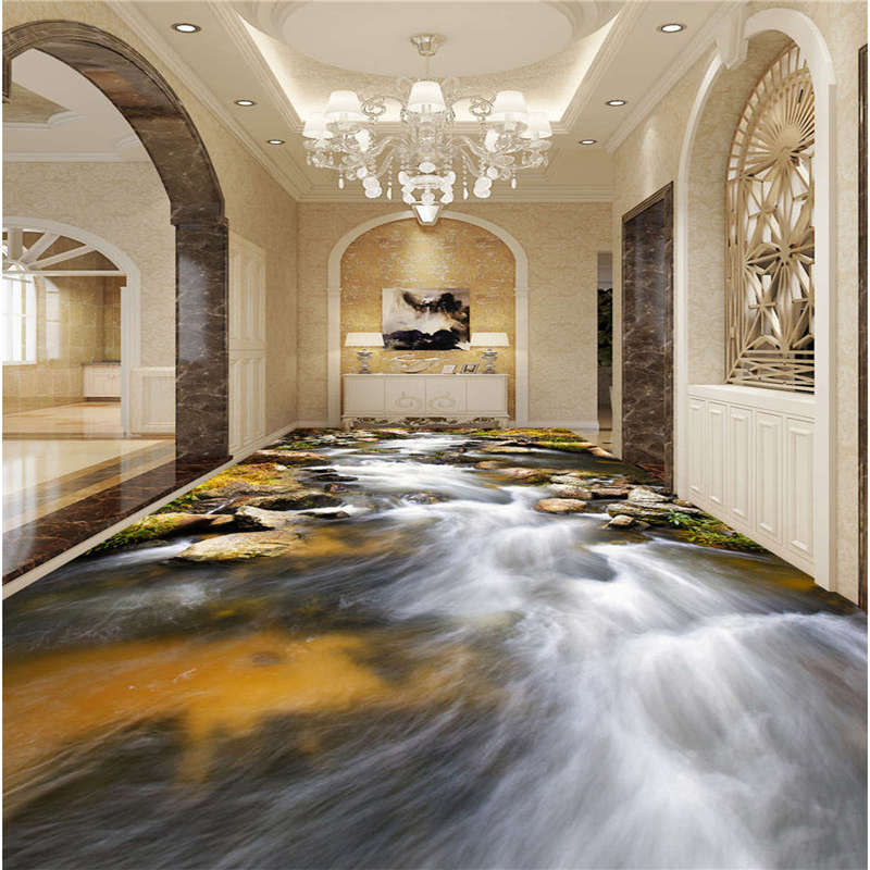 3d Flooring River - HD Wallpaper 
