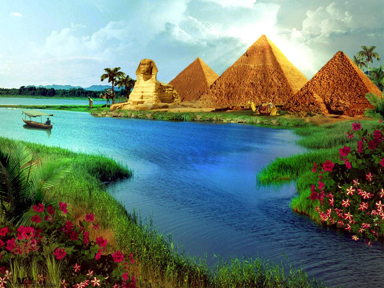Nile River Beautiful Egypt - HD Wallpaper 