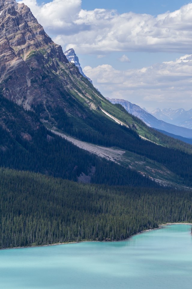 Mountains, Valley, River, Nature, Landscape, Scenic - Peyto Lake - HD Wallpaper 