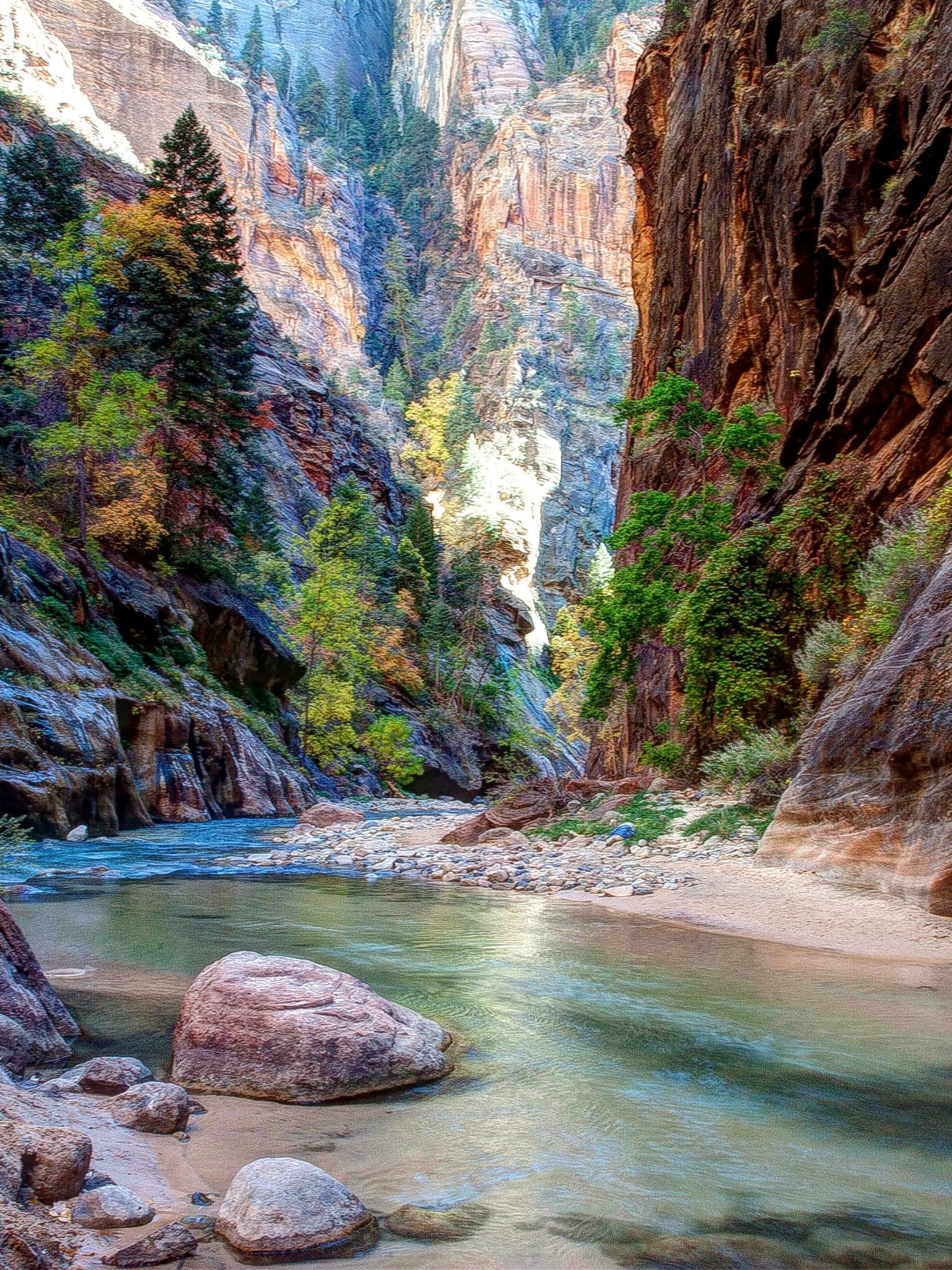 Zion National Park The Narrows Hd - HD Wallpaper 