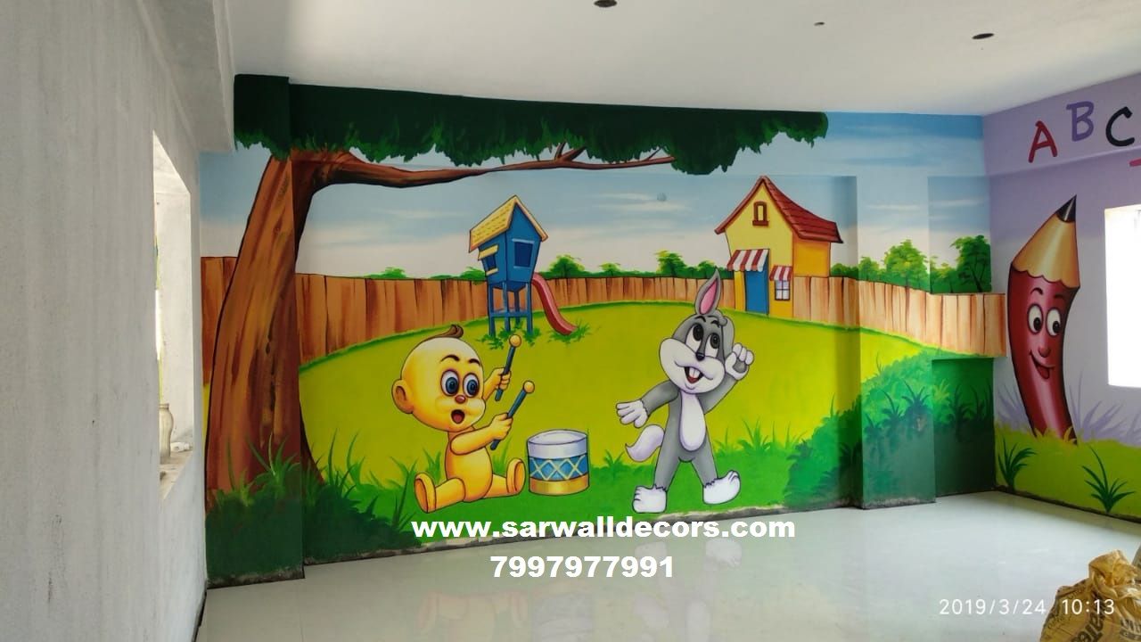 High School Wall Painting - HD Wallpaper 