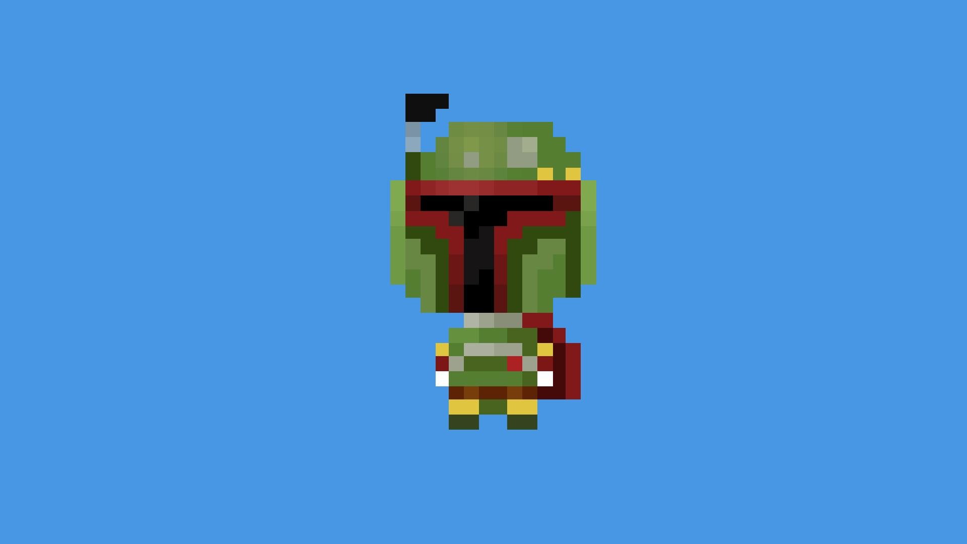 Boba Fett 8-bit Wallpaper - 8 Bit Boba Fett Gif - HD Wallpaper 