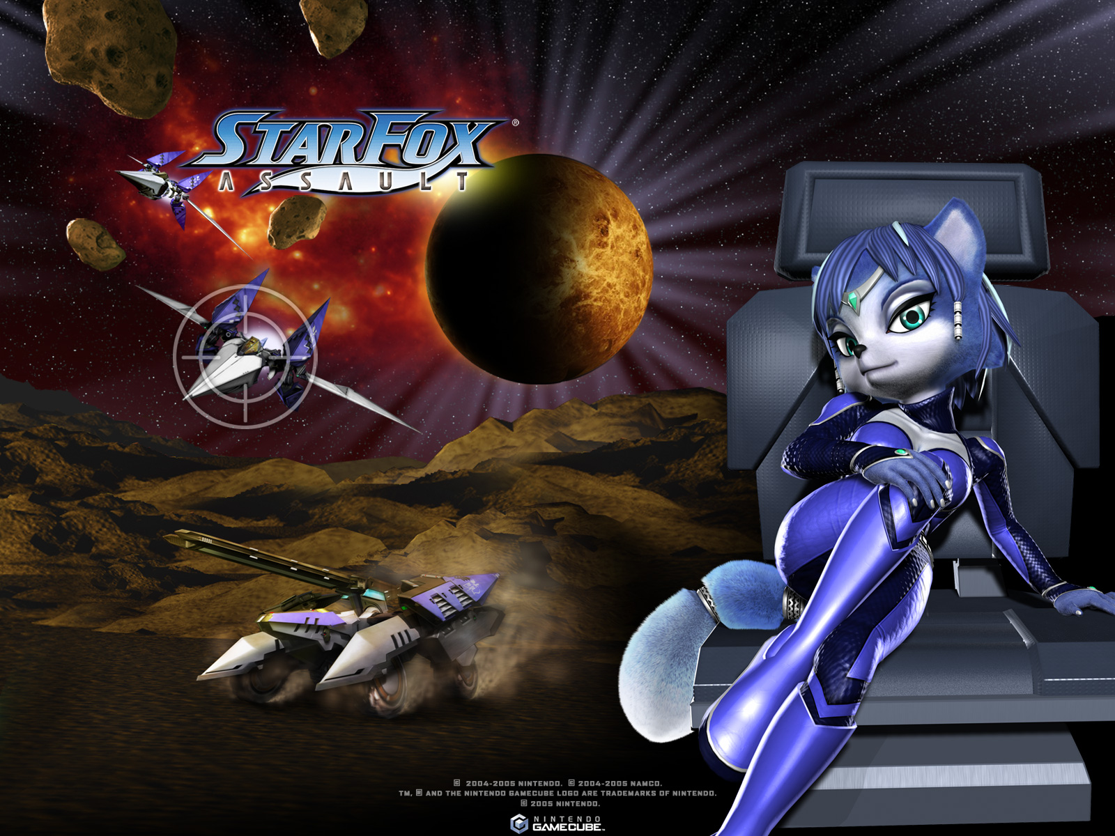 Krystal Star Fox Space - HD Wallpaper 