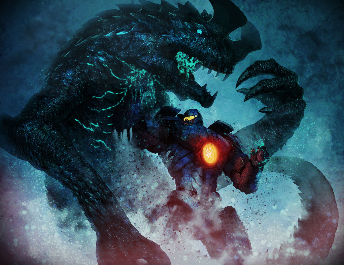 Otachi Kaiju Vs Gipsy Danger - HD Wallpaper 