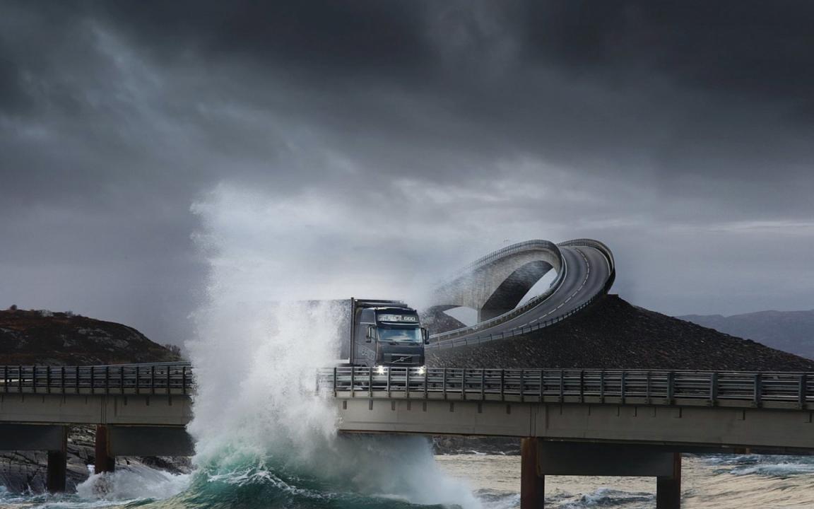 Atlantic Ocean Road Waves - HD Wallpaper 