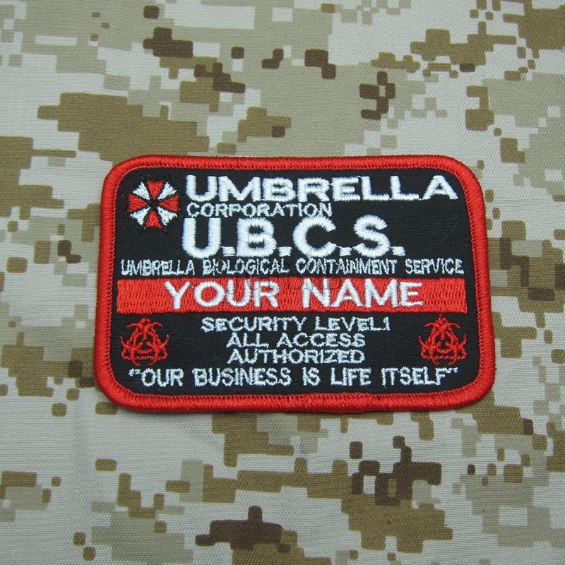 New Style Double Biochemical Threats Logo Custom Name - Umbrella Security Service Patch - HD Wallpaper 