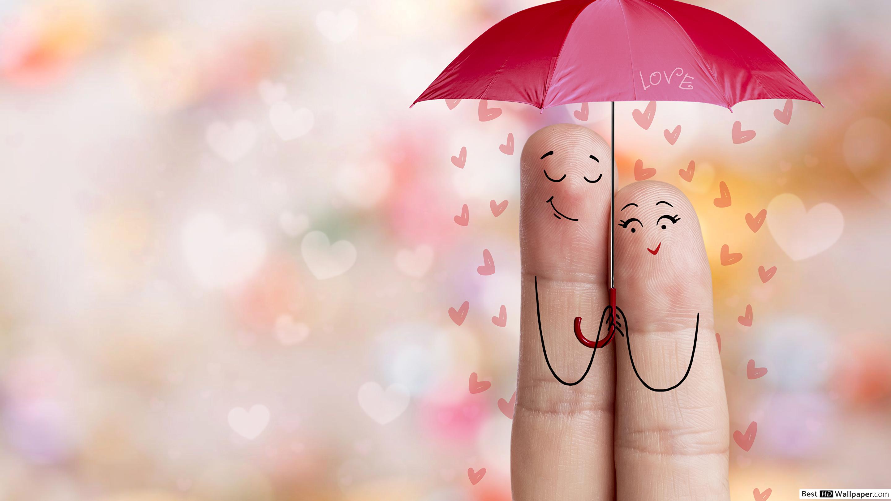 Umbrella &finger - HD Wallpaper 
