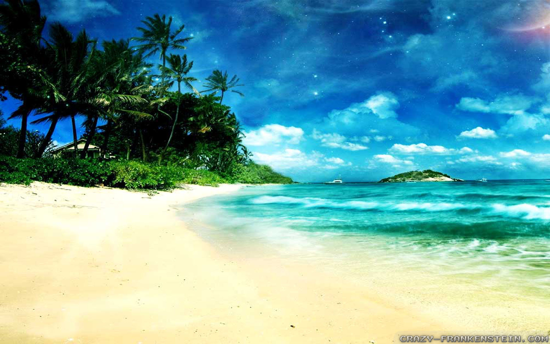 Cool Beach Backgrounds Hd - HD Wallpaper 