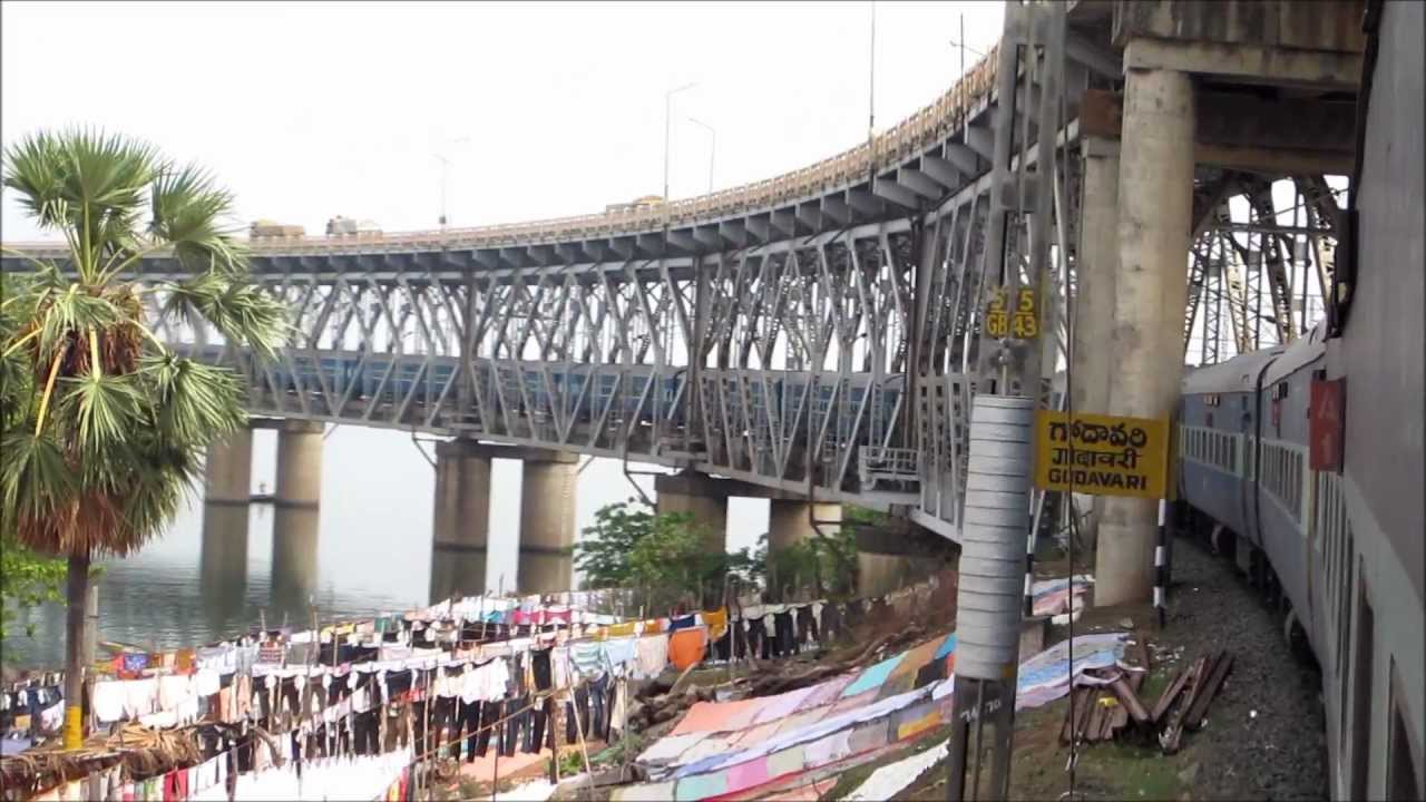 Godavari River Railway Bridge - HD Wallpaper 
