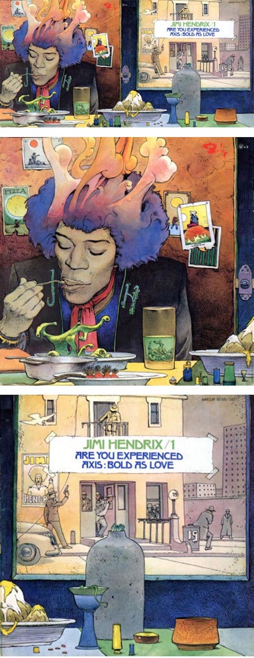 Artwork Jimi Hendrix Jean Giraud Moebius - HD Wallpaper 