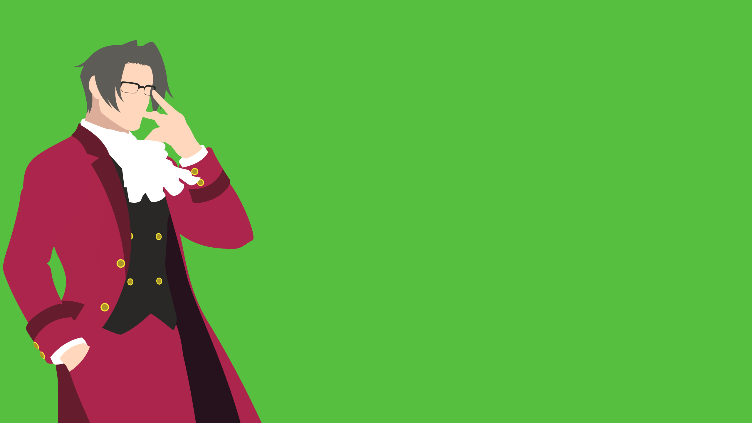 Miles Edgeworth Fan Art - HD Wallpaper 