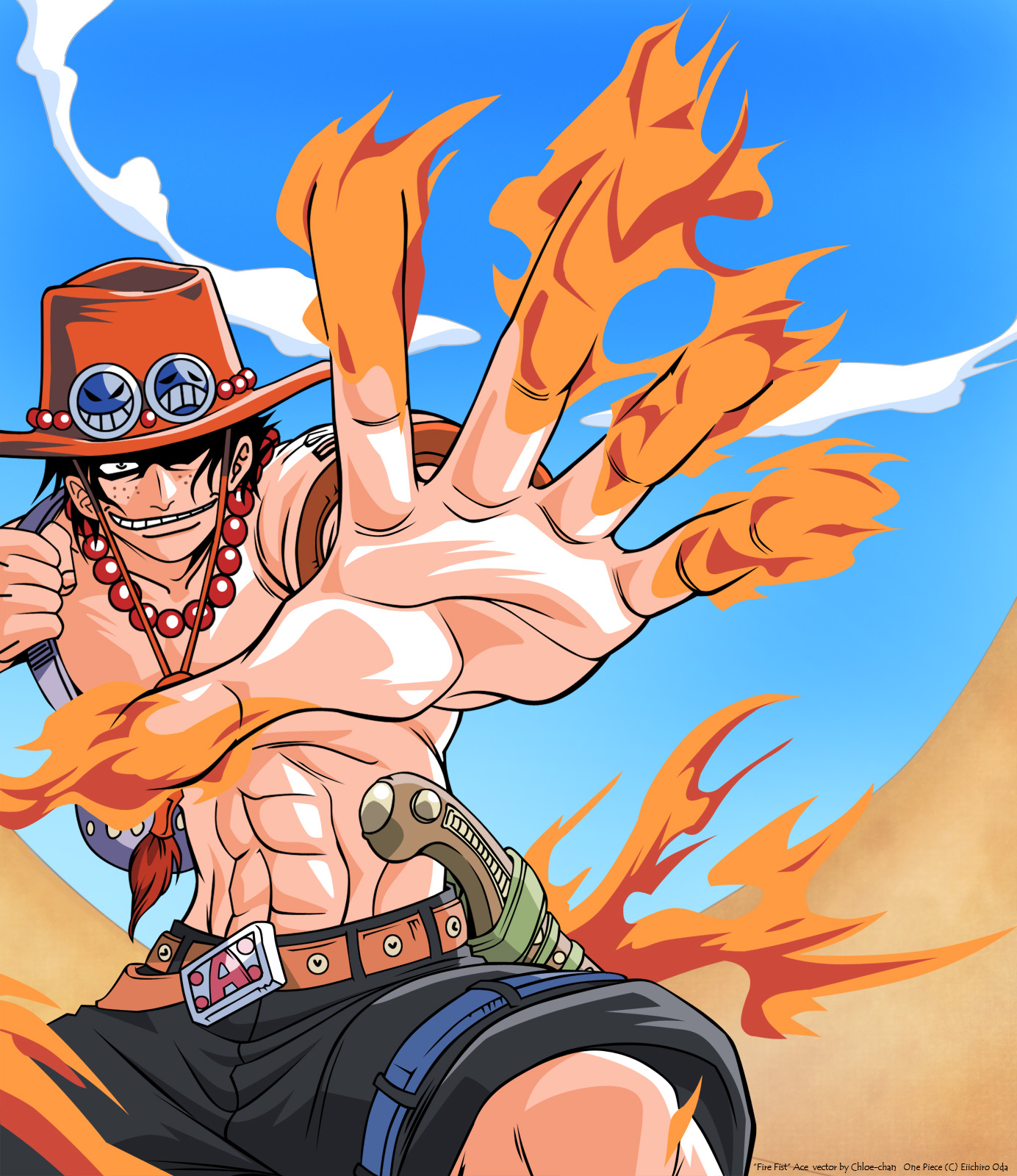 Eiichiro Oda, Toei Animation, One Piece, Portgas D - One Piece Ace Vector - HD Wallpaper 