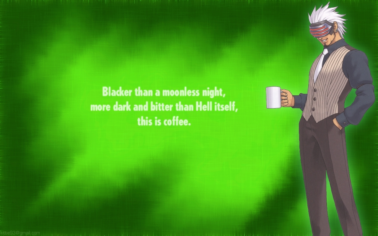 Coffee Phoenix Wright Ace Attorney Godot Wallpaper - Phoenix Wright Godot Background - HD Wallpaper 