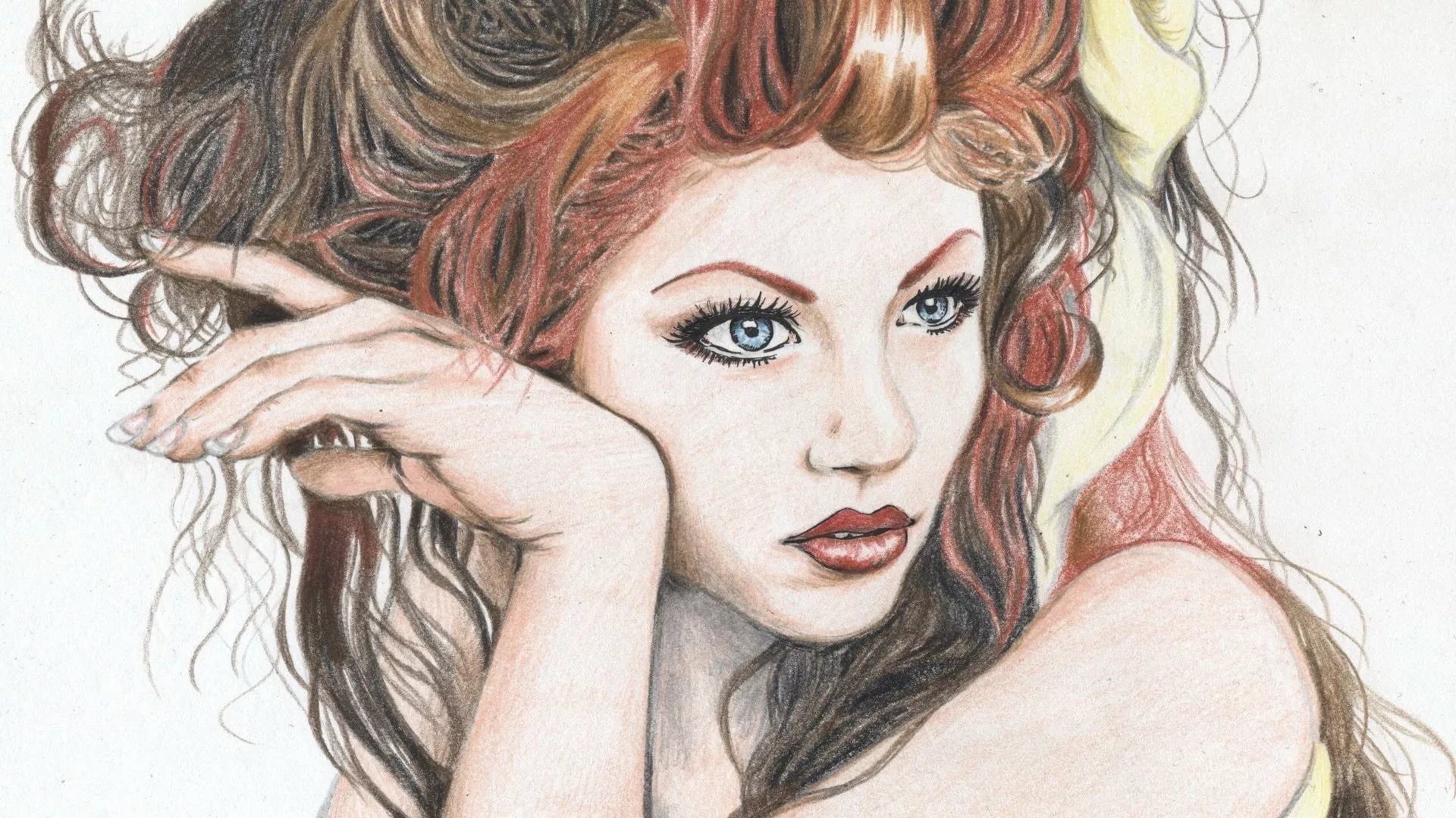 Swag Tumblr Drawings Hd Wallpaper - Hot Girl Face Drawing - HD Wallpaper 