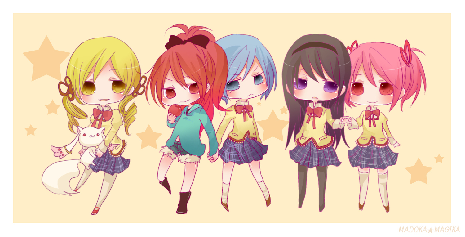 Beautiful Chibi Anime Wide Wallpaper Wallpaper - Cute Anime People In A Group - HD Wallpaper 