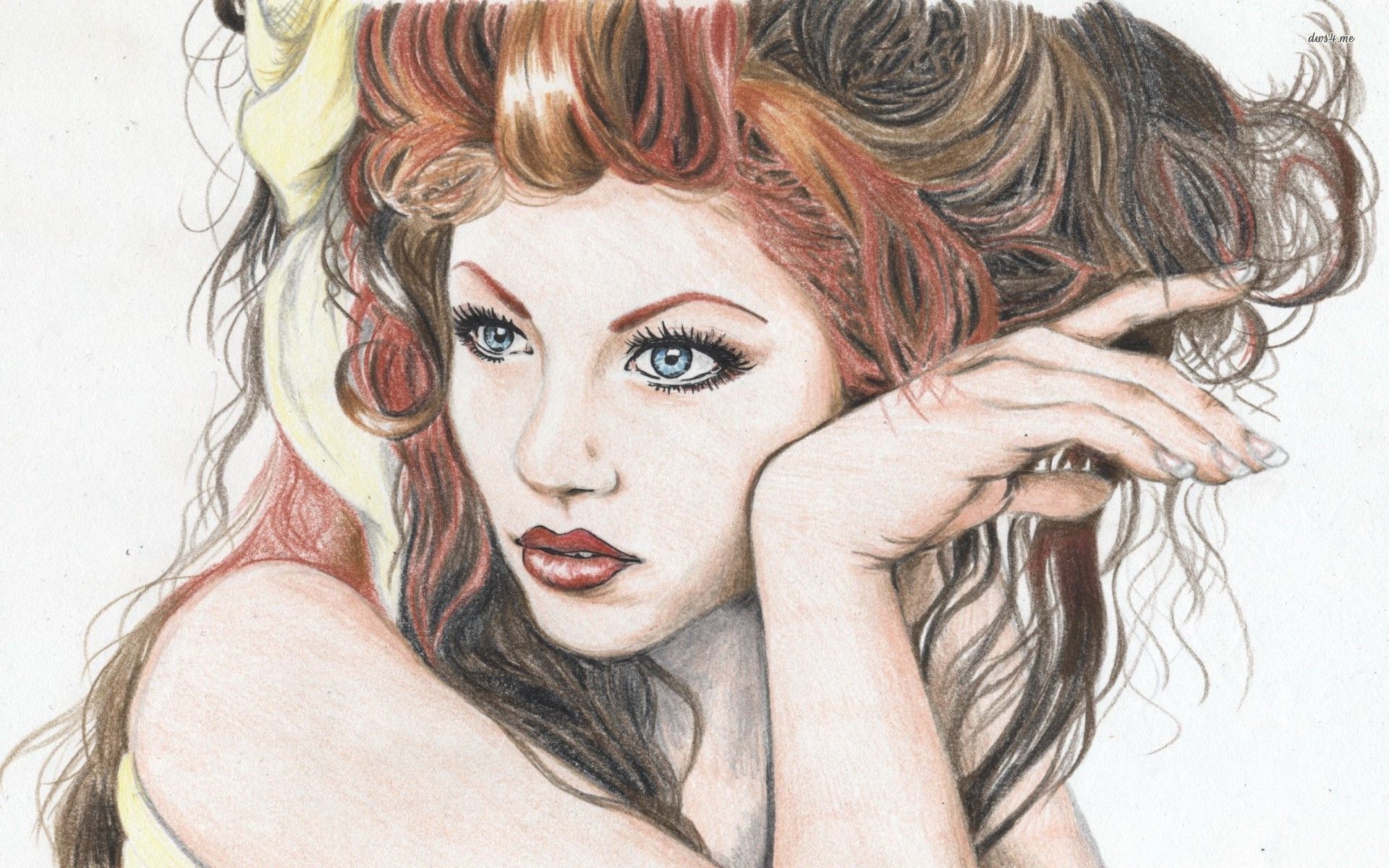 Girls Painting Images Hd - HD Wallpaper 