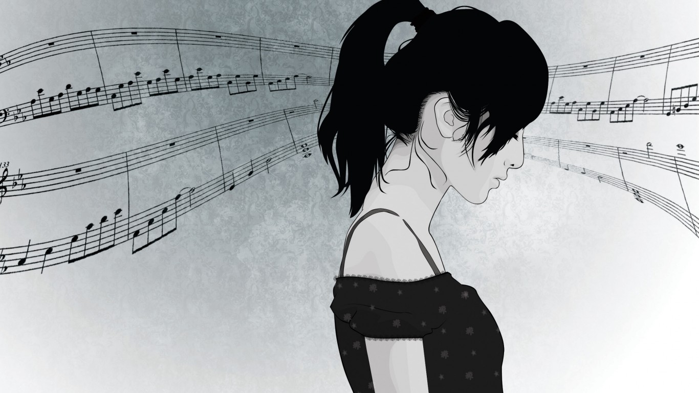 Girl Who Loves Music - HD Wallpaper 