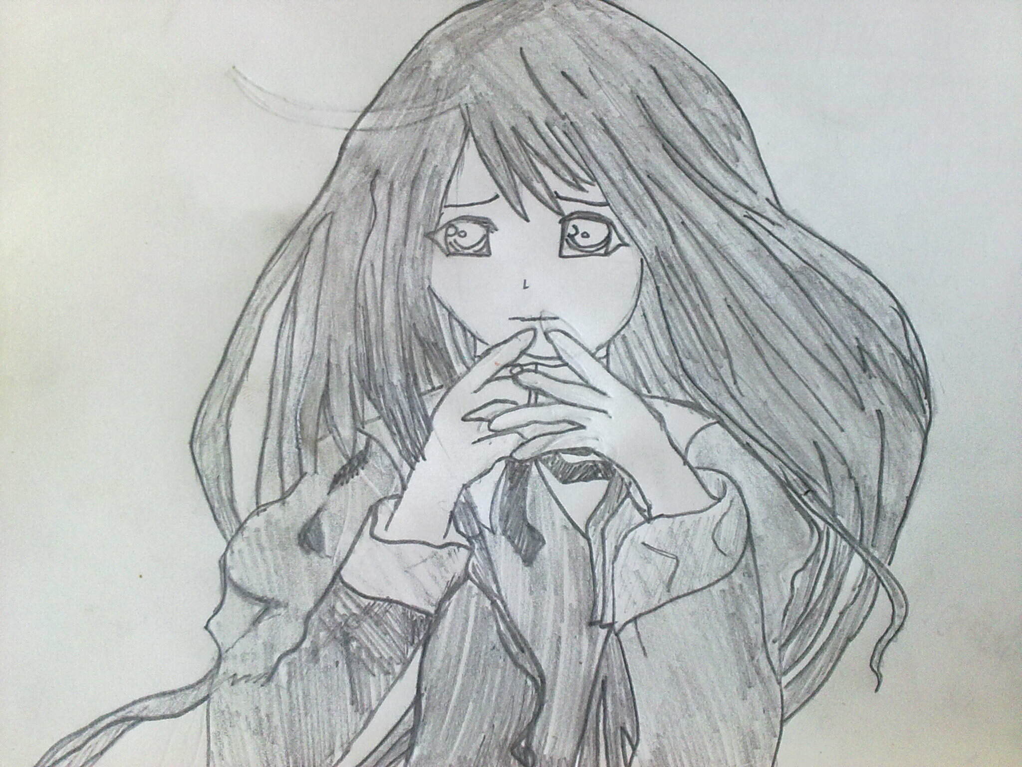 My Drawing- Anime Girl - Drawing - 2048x1536 Wallpaper 