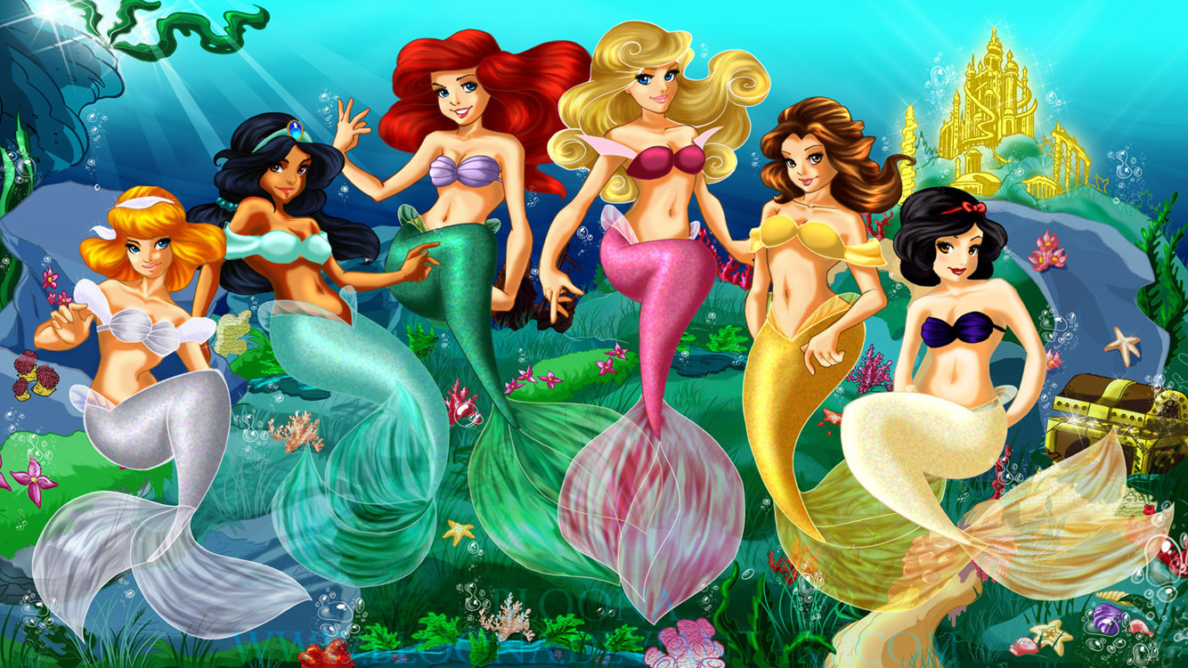 The Little Mermaid - Disney Princesses - HD Wallpaper 