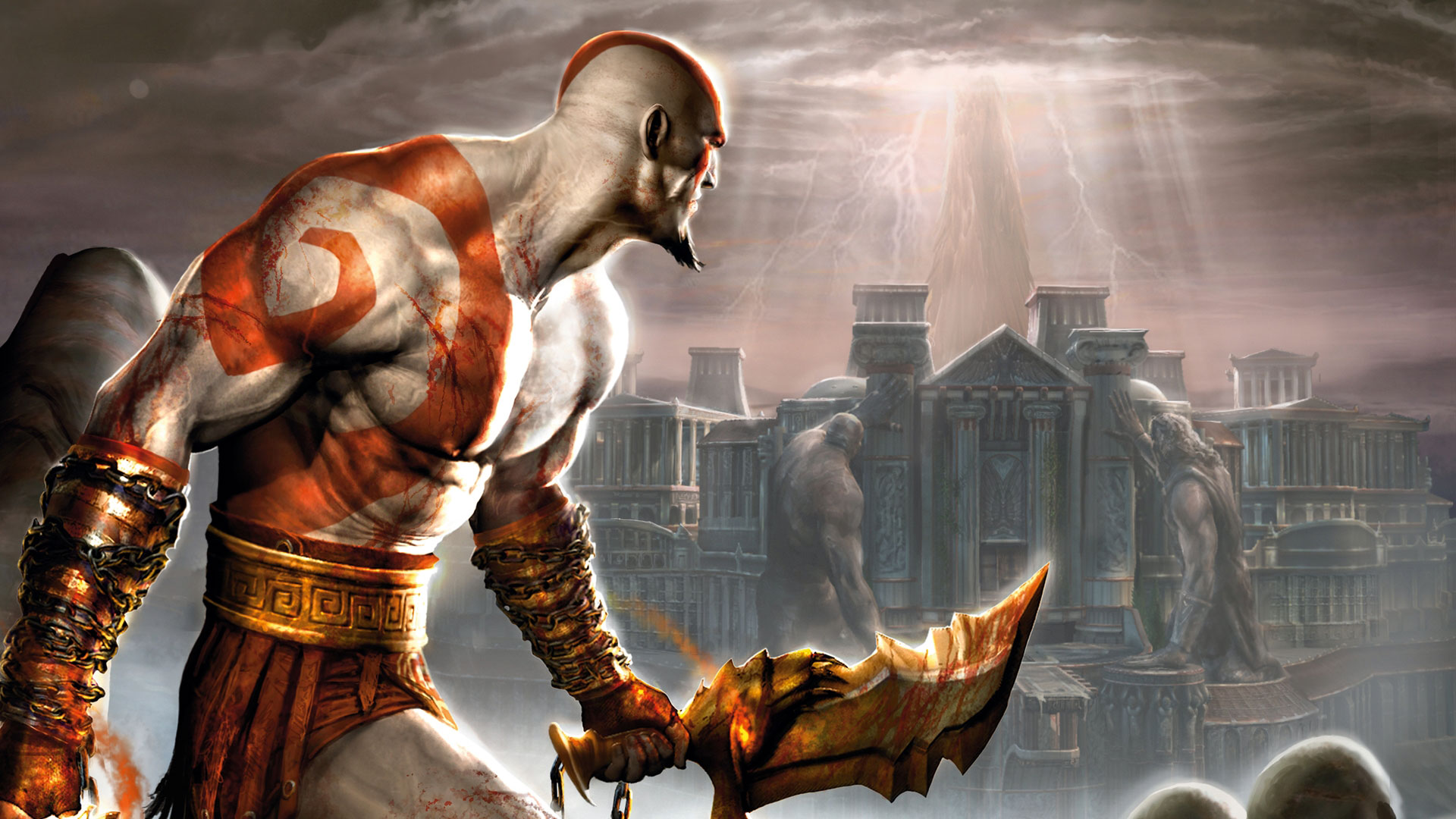 God Of War Chains Of Olympus Hd Wallpapers Background - God Of War Wallpaper Hd - HD Wallpaper 