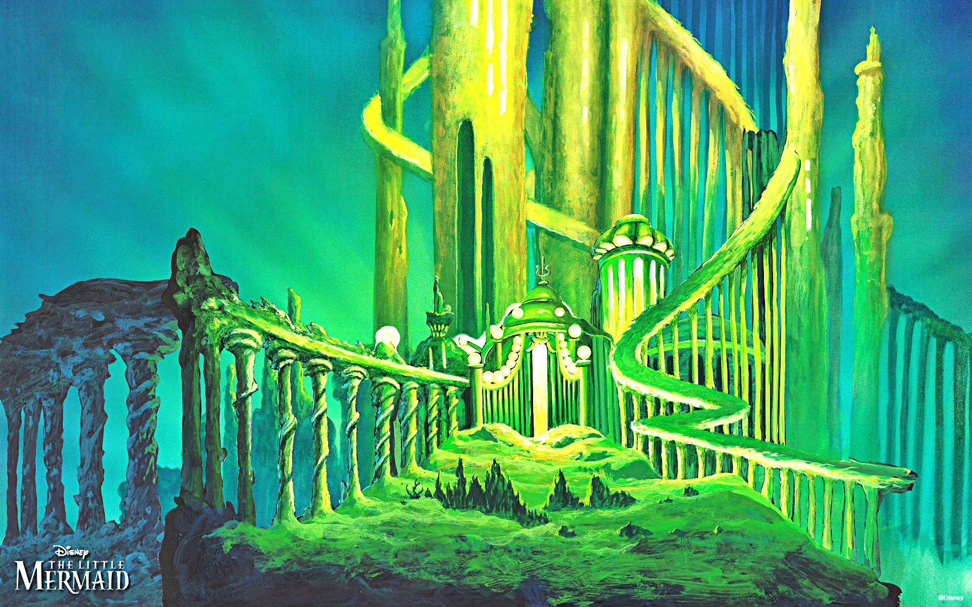 The Little Mermaid Wallpaper Little Mermaid Castle Background 1920x1200 Wallpaper teahub.io