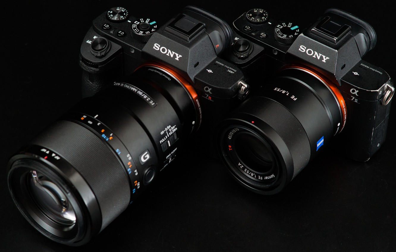 Photo Wallpaper Macro, Pair, Lens, Sony, Cameras - Sony A7 3 Wallpaper 4k - HD Wallpaper 