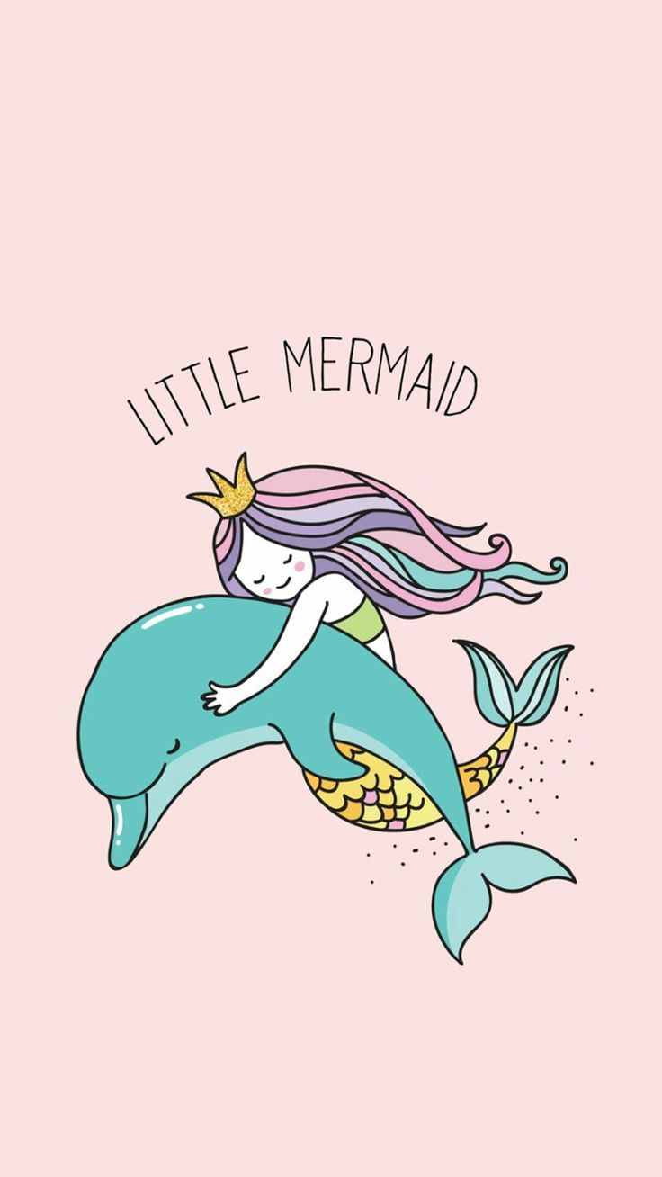 Mermaid And Dolphin - HD Wallpaper 