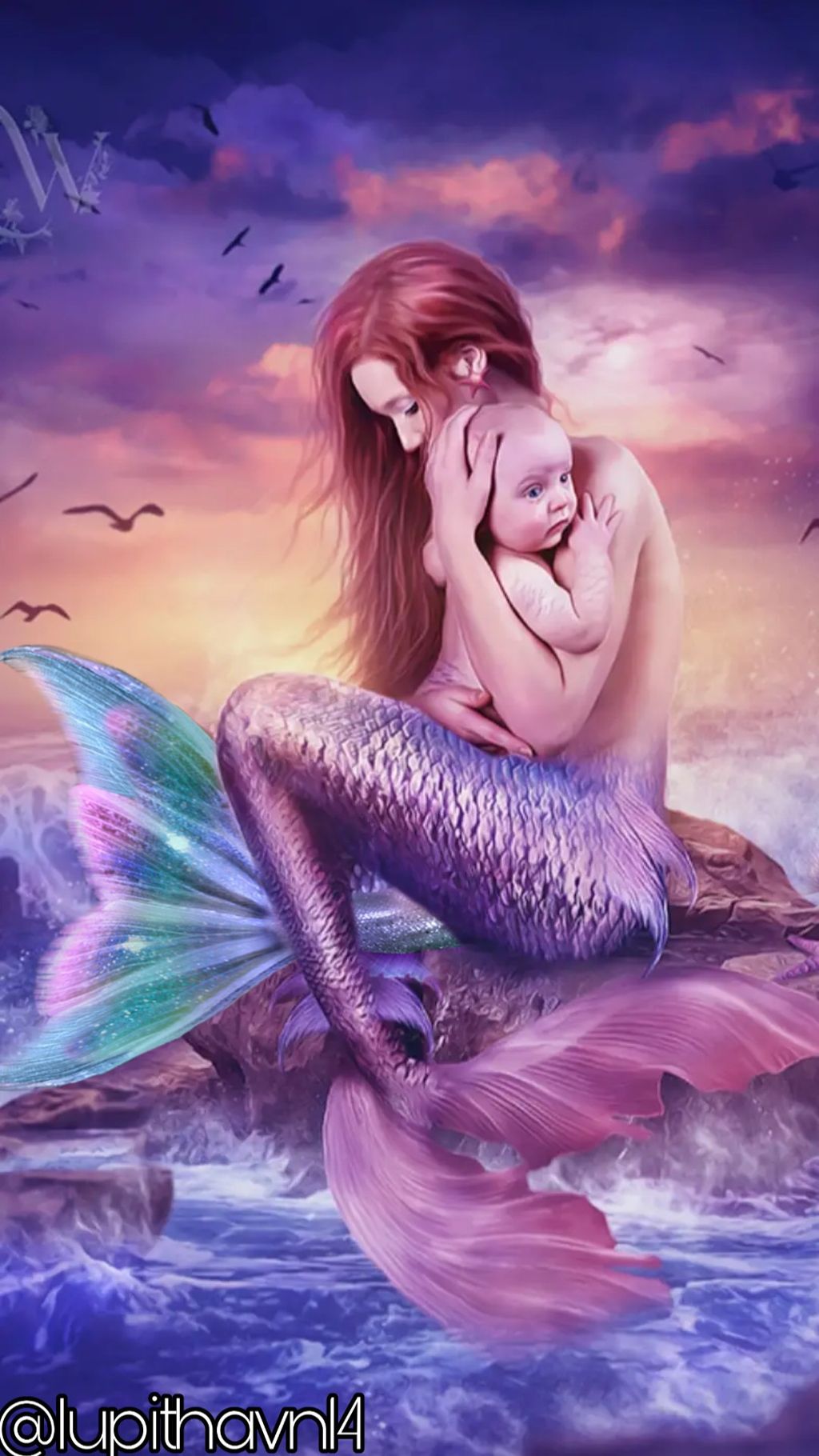 Enchanted Whispers Art Mermaids - HD Wallpaper 