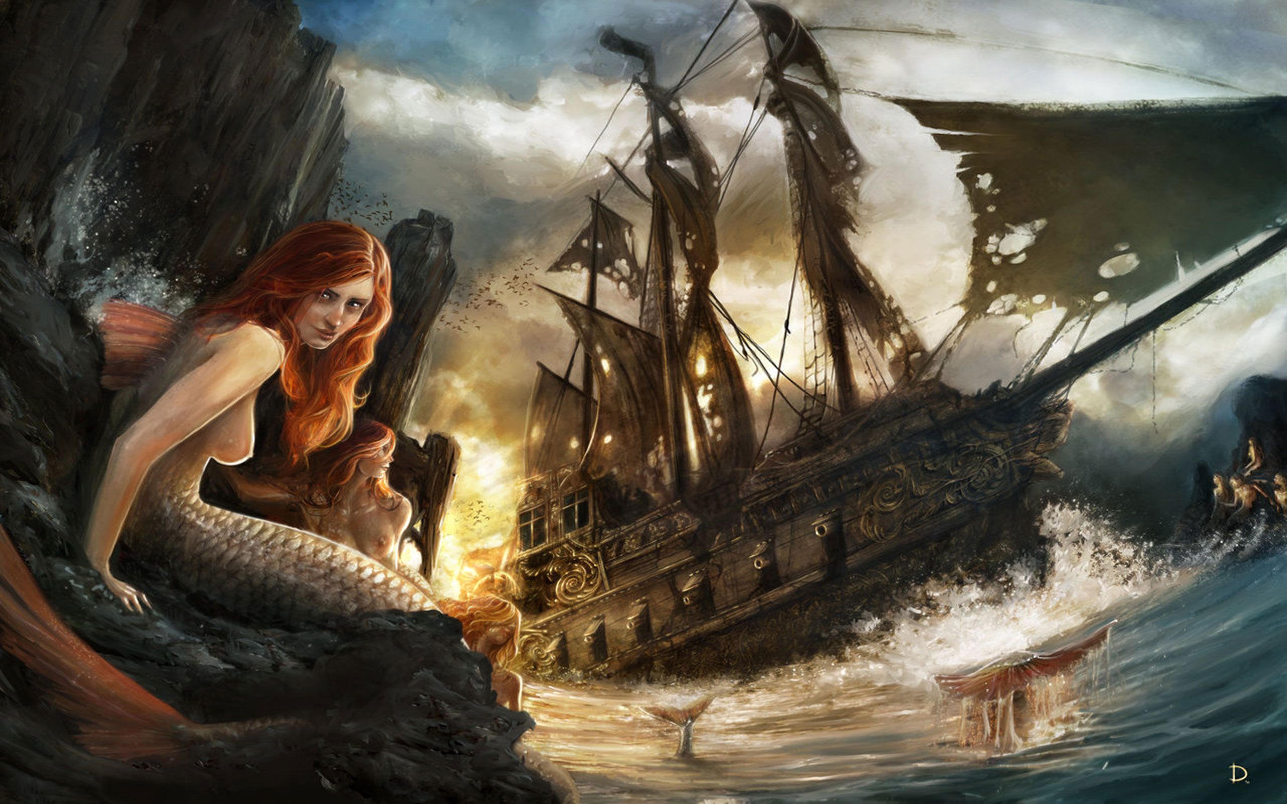 Mermaids Wallpapers - HD Wallpaper 