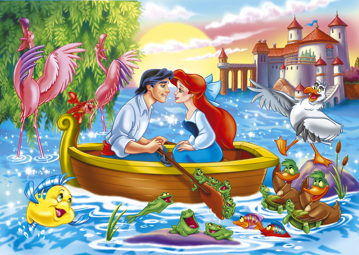 The Little Mermaid - Little Mermaid On Boat - HD Wallpaper 
