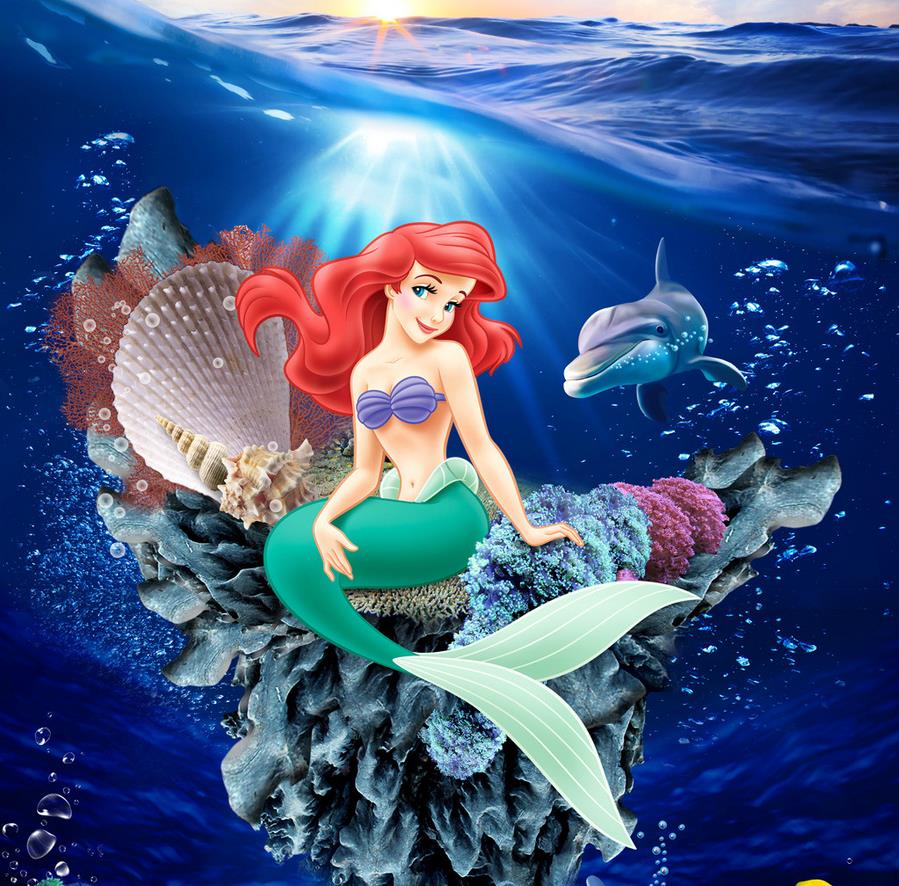 3d Hd Mermaid - HD Wallpaper 