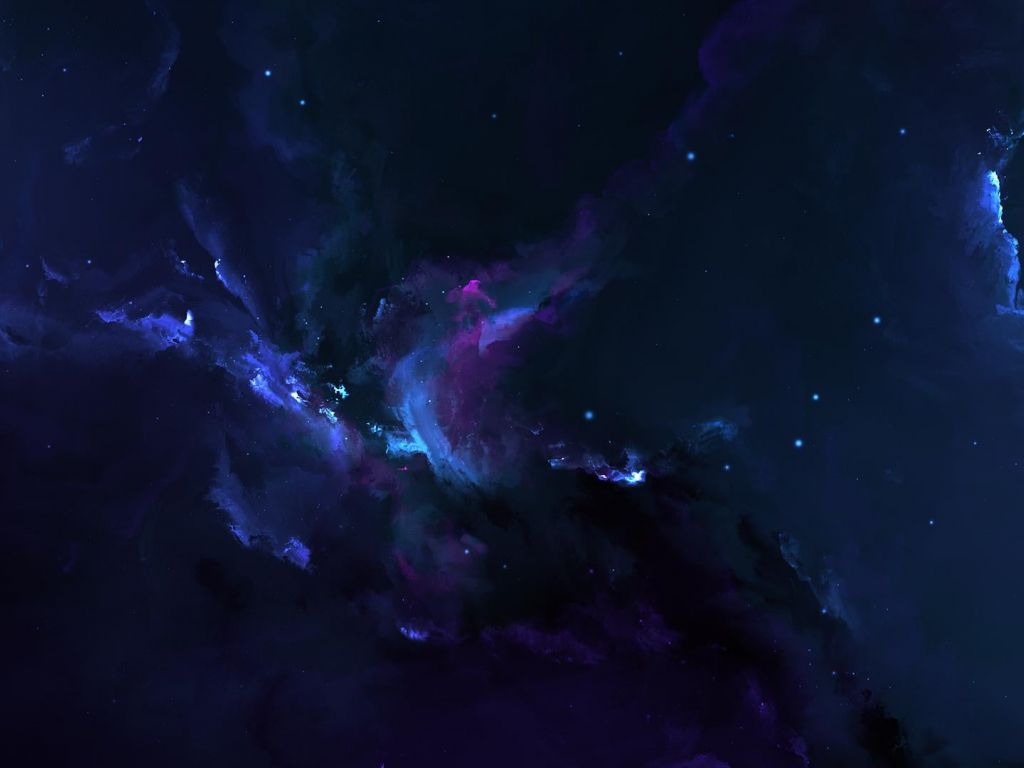 Blurple Nebula Wallpaper - Milky Way - HD Wallpaper 