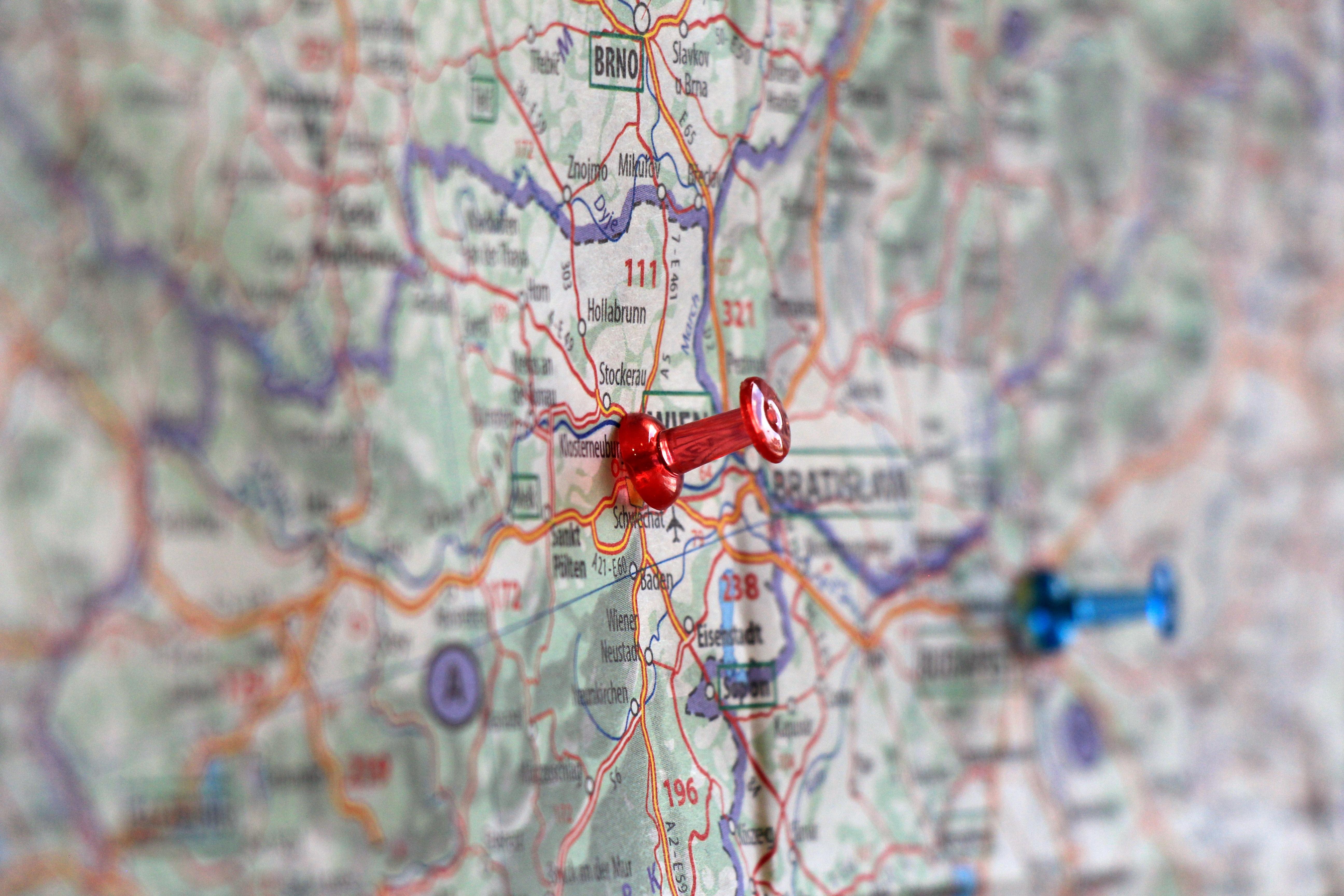 Map, Route, Close-up - Location Of The Business Example - HD Wallpaper 