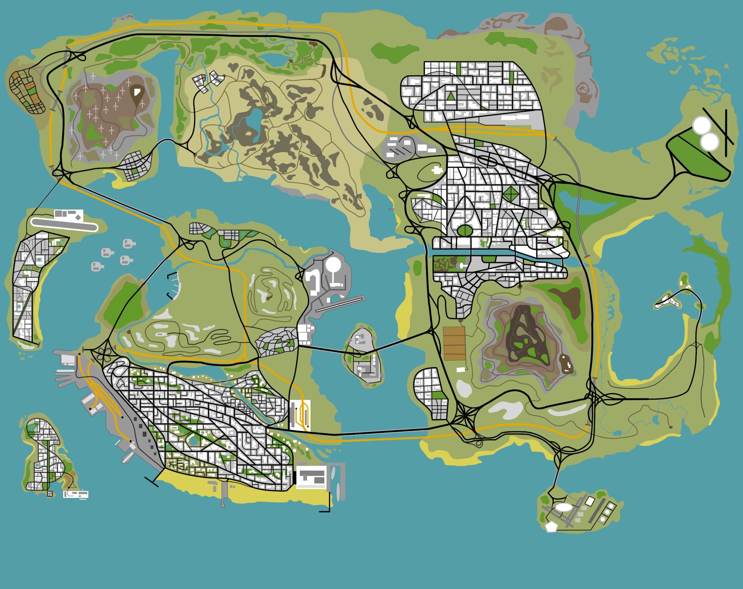 gta 4 map