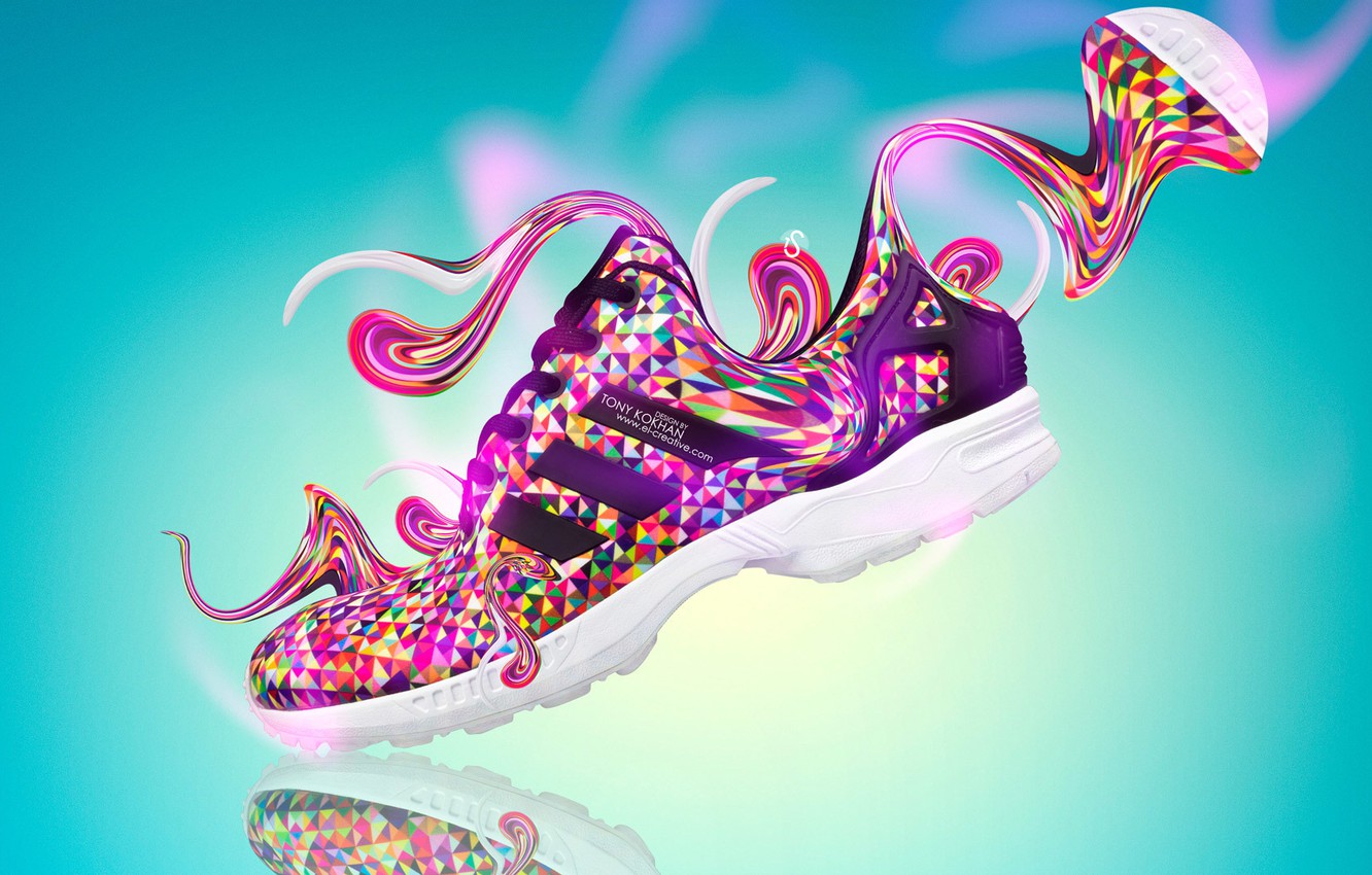 Photo Wallpaper Design, Style, Clothing, Adidas, Fantasy, - Photoshop Design Shoes - HD Wallpaper 