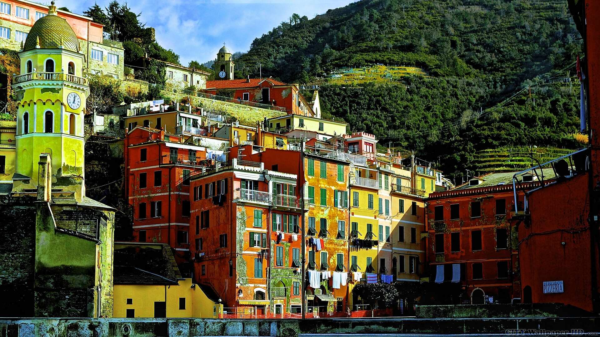 Vernazza Italy Wallpaper - Fondo De Pantalla Paises Italia - HD Wallpaper 