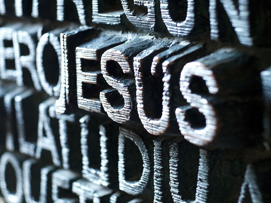 Jesus, Typo, Typography, Design, Font, Decoration, - 活版 印刷 ルネサンス - HD Wallpaper 