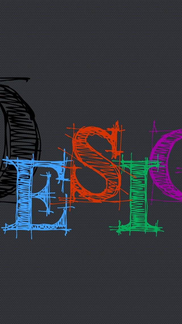 Design Typography Iphone Wallpaper - Graphic Design - HD Wallpaper 