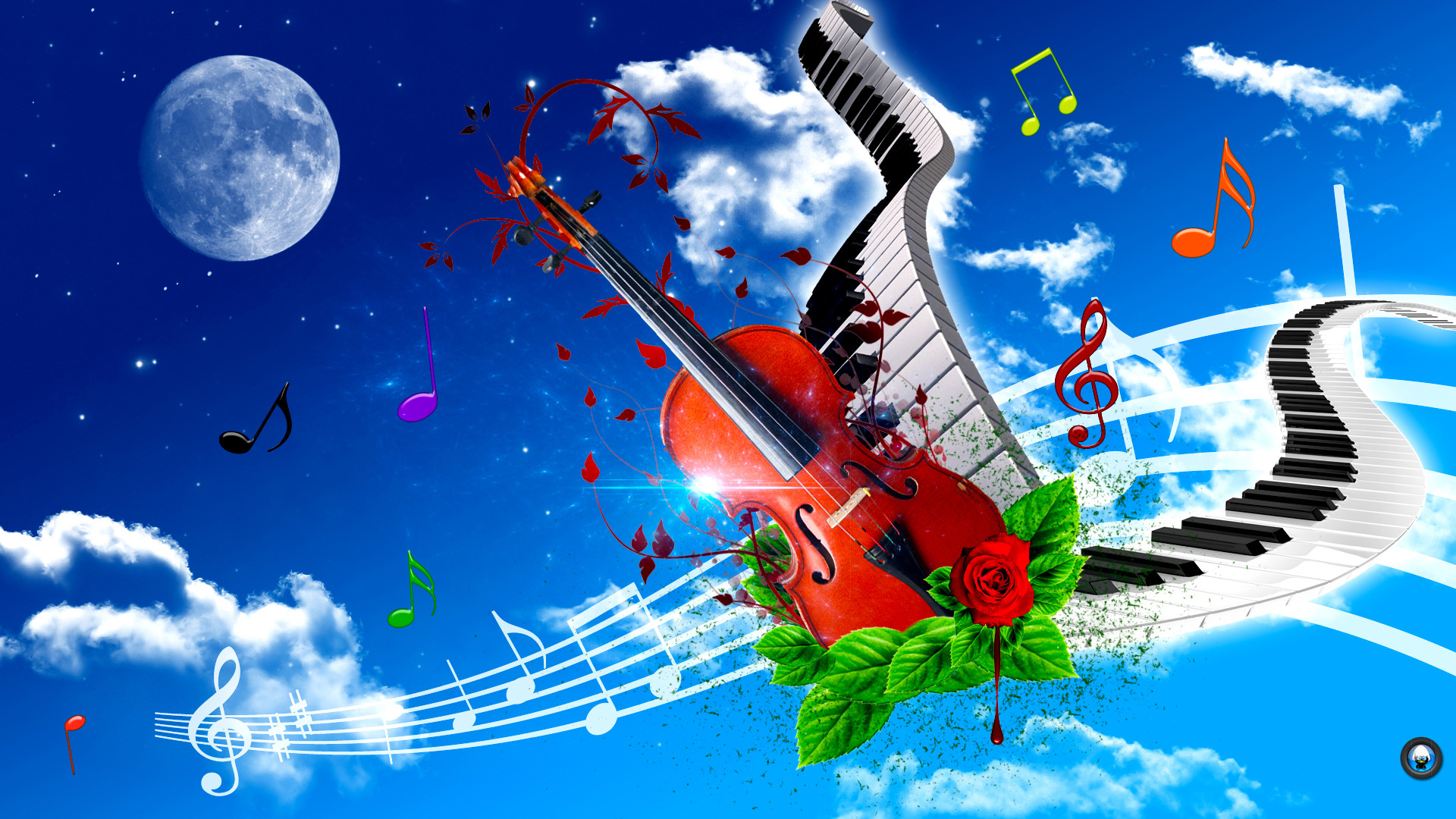 Violin And Piano Art Tone Wallpaper Hd - Latest New Wallpaper Download - HD Wallpaper 