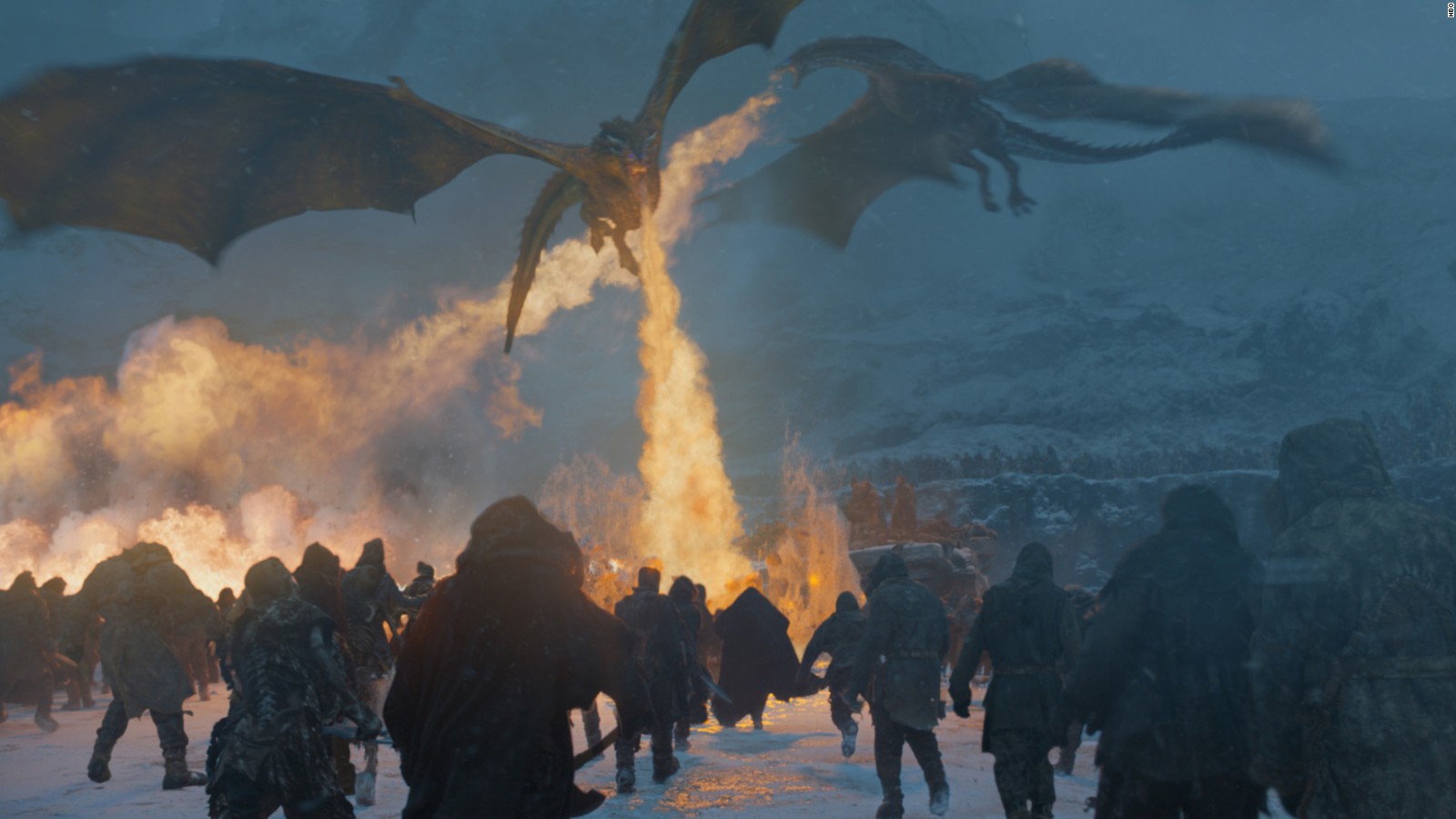 Game Of Thrones Dragons - White Walker Kills Dragon - HD Wallpaper 