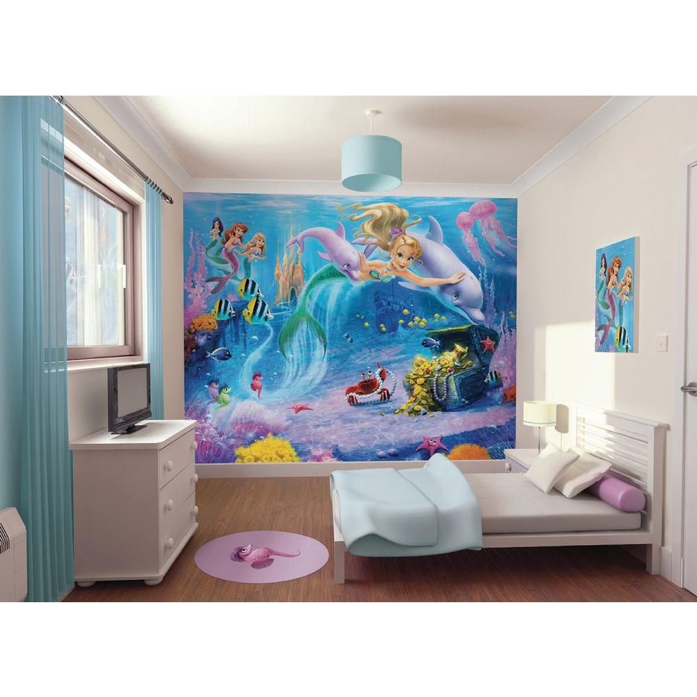 Mermaid Wall Mural - HD Wallpaper 