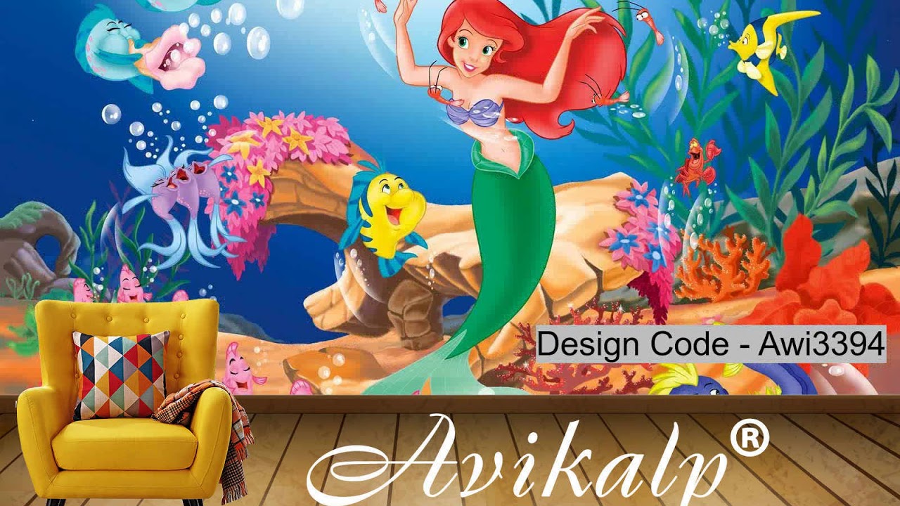 Little Mermaid Coral Reef - HD Wallpaper 