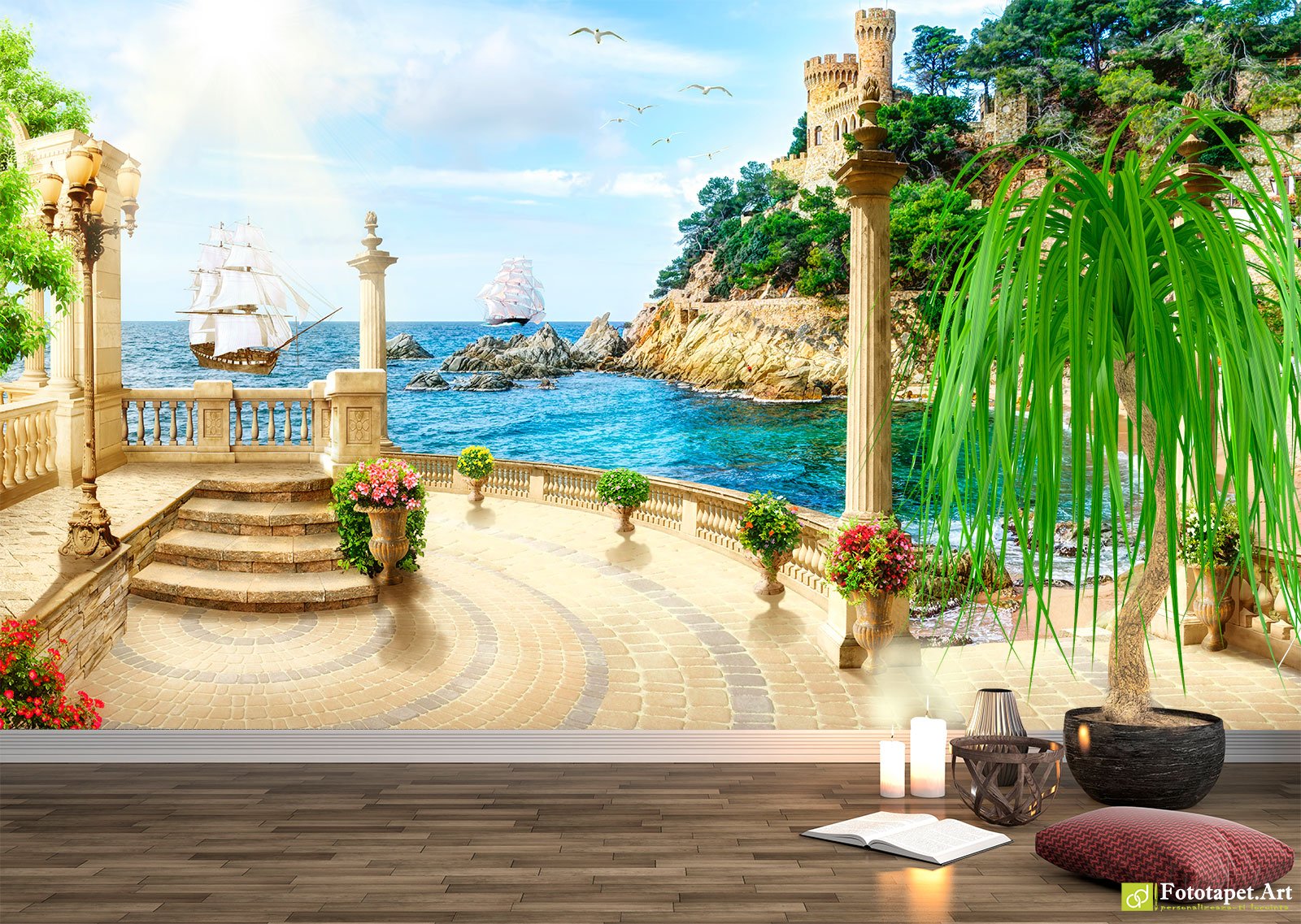 Fototapet Terasa 3d - HD Wallpaper 